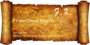 Franciscy Kevin névjegykártya